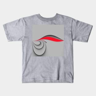 Grey and red Kids T-Shirt